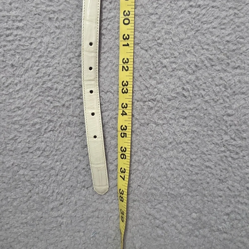 Vintage Brighton Cream Leather‎ Golf-Charmed Belt Size Medium Large 32